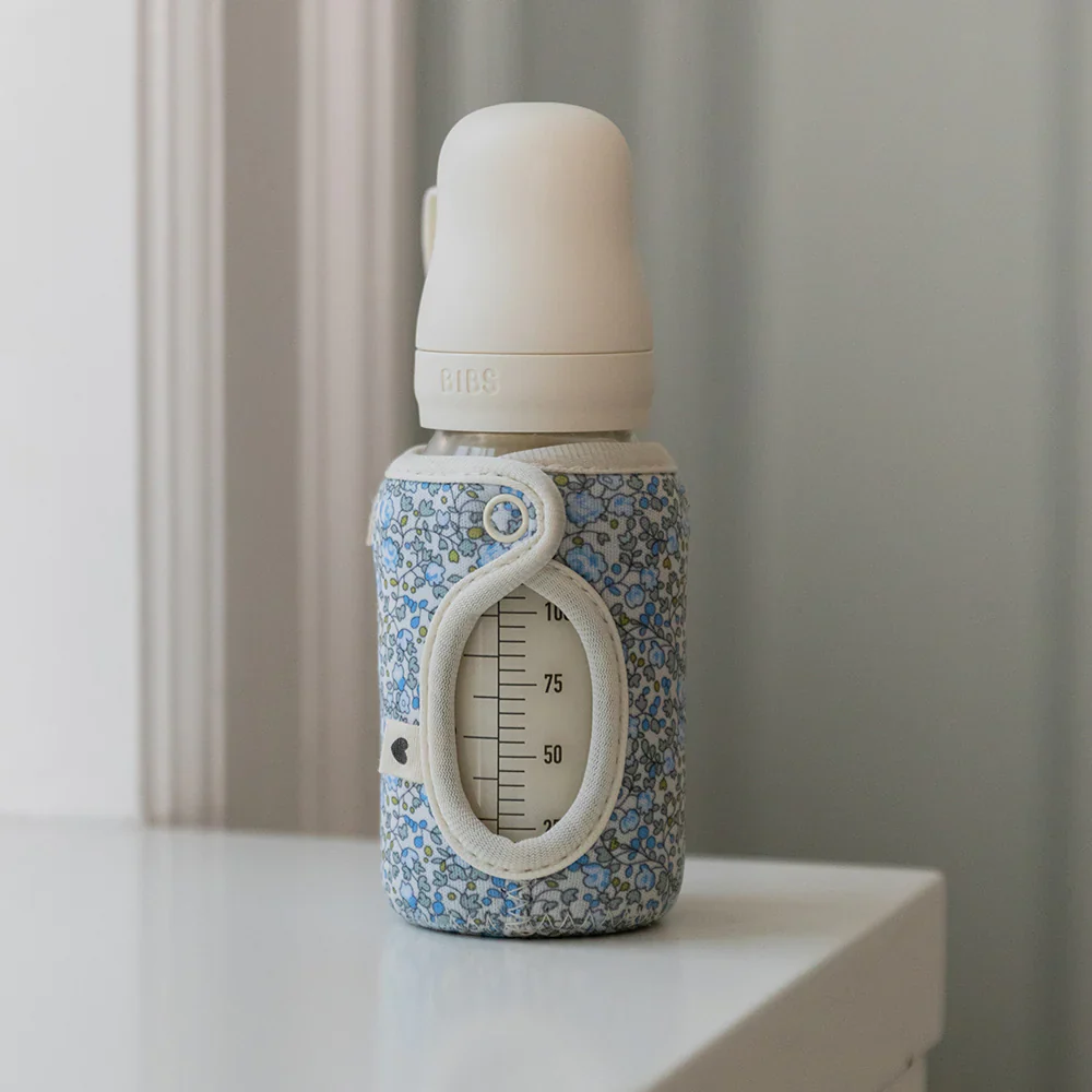 Copribiberon per biberon in vetro 110ml, Liberty Eloise blush - immagine 5
