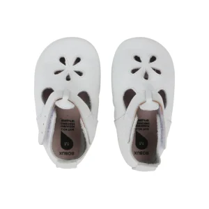 Babbucce in pelle morbida, Daisy bianco