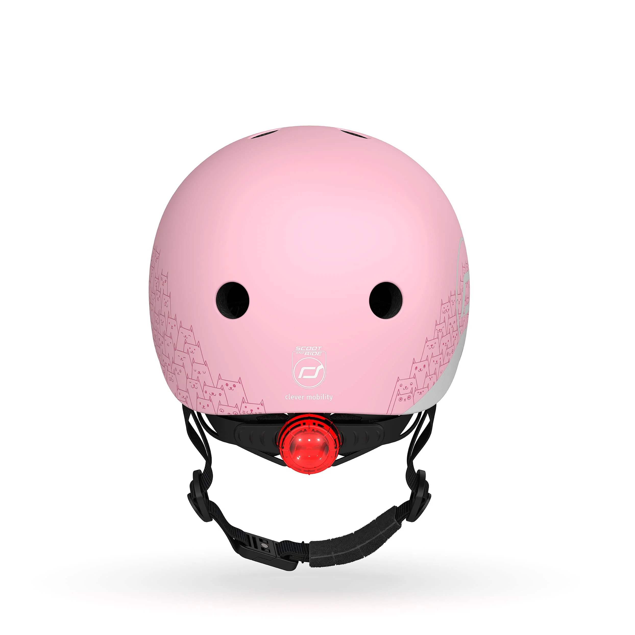 Casco riflettente per bambini, XXS-S, Rosa - immagine 5