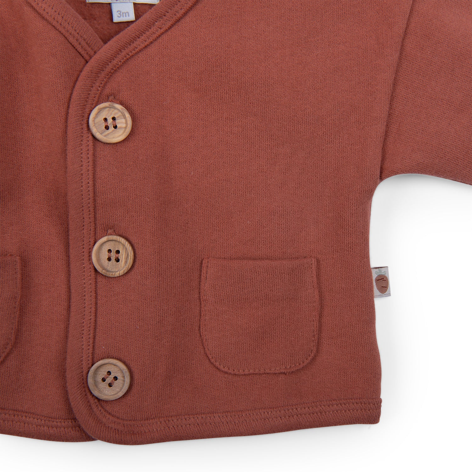 Cardigan in felpa garzata cannella, Ingmar - immagine 7