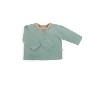 Maglietta in caldo cotone verde, Isidore