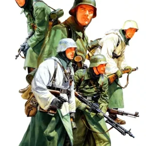 Tamiya 35256 Military Miniatures German Assault Infantry w/Winter Gear Kit Montaggio 1/35