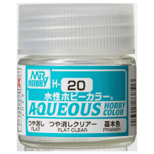 Mr. Hobby Aqueous H20 Flat Clear (10ml) Water Based Acrylic Paint